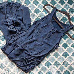 Silk Blend Maxi Dress (Made in Italy)